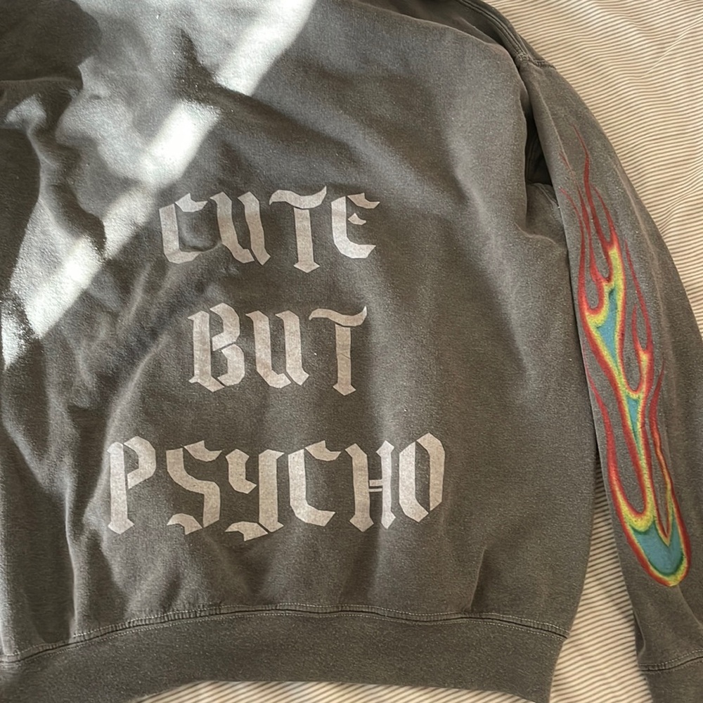 Cute but psycho Gray project social t hoodie from urban outfitters